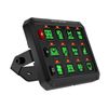 12 Gang Switch Panel, On-Off LED Touch Car Lights LED Switch Circuit Control Box
