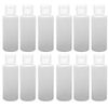 12-2-ounce Travel Bottles with Flip Caps (White Cap)