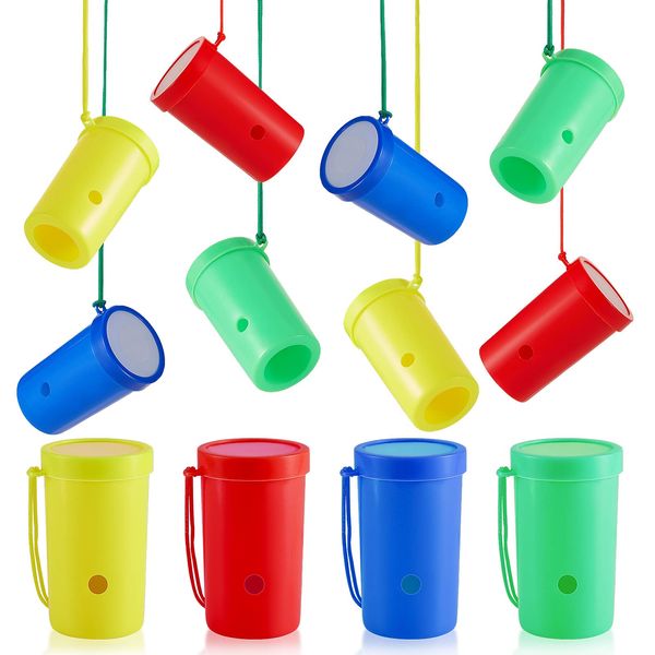 12 Pieces 3 Inch Mini Air Horn Blow Horn Noise Makers for Sporting Events Celebrations Parties Plastic Whistles Loud Noise Makers 2022 Soccer Party Favors