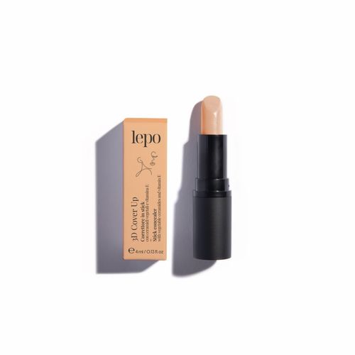 LEPO | 3D Cover Up, Correttore in Stick L, con Ceramidi Vegetali e Vitamina E, Copertura Perfetta e Cura per la Tua Pelle