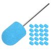 Nail Art Sanding Cap, Nail Drill Bit Block Sanding Cap, Polishing Head Grinding Sanding Bands Set Polisher Sand Manicure Pedicure Tool(10 x 15mm)(Blue)