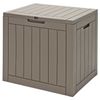 30 Gallon Outdoor Storage Organizer Deck Box Seating Container With Lockable Lid