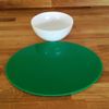 Oval Placemat Set - Gloss Yellow 2 Placemats Large 58cm x 38cm