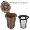 Reusable Filter Cup for Cuisinart, Gray (Upgraded Version - 2 PACK Brown)