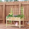 47" x 23" x 64" Wood Elevated Planter Box w/ Spacious Growing Area for Veggies