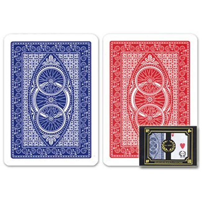 DA VINCI Ruote, Italian 100% Plastic Playing Cards, 2-Deck Set by Modiano, Regular Index