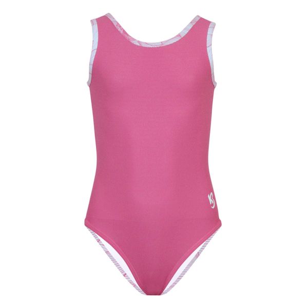 k-Bee Leotards Girl's Waterlilies Punch Pink Gymnastics Leotard (Childrens 7/8 (Medium))