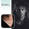 Herren Halskette Aus 925 Silber Mit Moderner Oxidation Und Panzerdesign