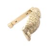 Infinity Decor Solid Brass Owl Sahaped Front Door Knocker in Polished Brass Finish