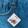 Azeeda 'Mini Tractor' Keyring Tape Measure/Spirit Level Tool (KM00038544)