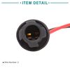 ACROPIX Wire Harness Connector Extension Socket T10 Bulb 2 Wire Universal Black 4 Pcs