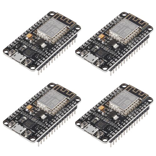 DORHEA 4PCS ESP8266 ESP-12F Development Board Internet NodeMCU WiFi Serial Wireless Module NodeMCU-12F CP2102 Based on ESP8266 WiFi Module for motherbord IDE/Micropython