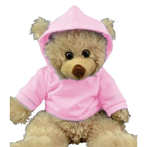 Pink Hoodie T-shirt - 16" / 40cm - Teddy Bear Clothes - fits Build a Bear