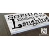 Custom Kitchen Is For Laughing Sign - Solid Wood