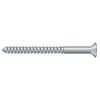 #10, 2-1/2" Length Straight Root Morden Wood Screw Solid Brass Brushed Chrome