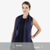 Basic Sense Two Tone Chiffon Scarf, Two-tone Black