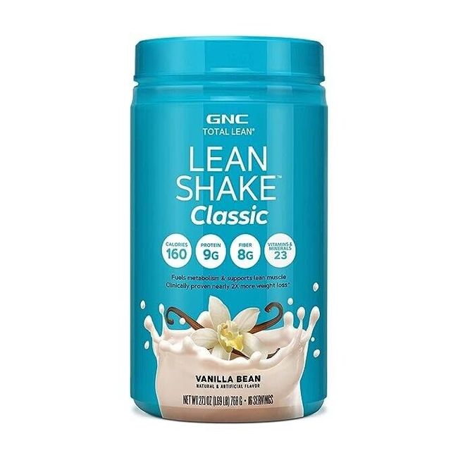 GNC Total Lean Lean Shake Classic Supports Lean Muscle - Vanilla Bean, 1.69 LB