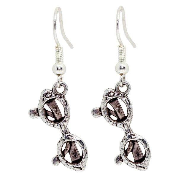 Bluebubble I SEE Dangle Earrings on Gift Card (Funky Groovy Glasses)
