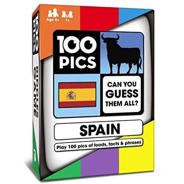 100 PICS Spain-Kids Card/Travel/Learning/Resource/Family/Flashcard Game TOP 100