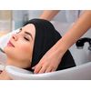 Utopia Towels Cotton Bleach Proof Salon Towel 16 by 27 inches, Bleach Safe Gym 100% Cotton Hand Towel, 24 Pack, Black