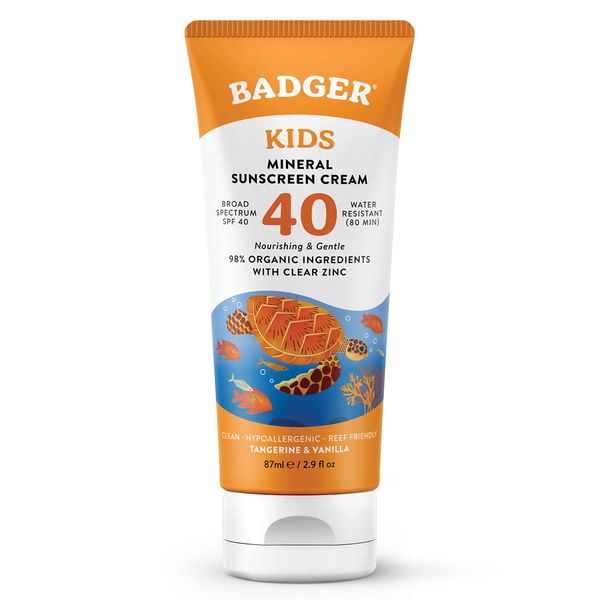 Badger Clear Zinc Children's Sun Cream SPF40 87 ml