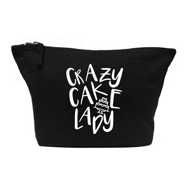 Flox Creative Makeup Bag Crazy Cake Lady Black