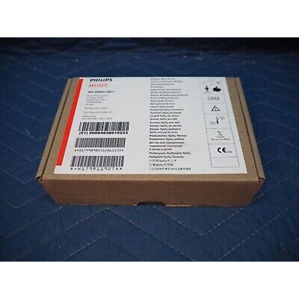 Philips M1192T Reusable SpO2 Pediatric Finger Sensor 9-pin D-Sub Connector   NEW