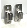 2-Pk Cast 304 Wall Mount Gate Hinge Flat Back for Chain Link Wood Fence Post