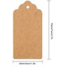 Brown Price Tags with String | Kraft Luggage Tags | Craft Labels | Paper Gift Tags Labels | DENSCO 100 Pcs 7 X 4 Cm with Jute String DIY for Wedding Gifts | Thanksgiving | Diwali | Easter | Eid