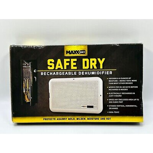 MaxxDry Safe Dry Rechargeable Portable Dehumidifier safes, closets, cabinets and