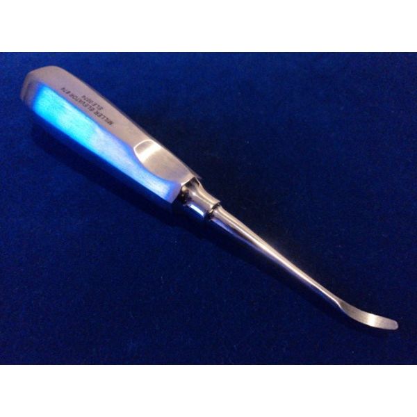 MILLER DENTAL TOOTH EAST WEST ELEVATOR #74 CURVED RIGHT FLAT ROUNDED BLADE
