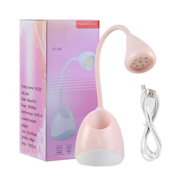 Nail Lamp 36W Rechargeable Mini Nail Lamp UV Light Gel Nails Portable Dryer LED Manicure Storage Pen Holder Nail Art Gel Nails