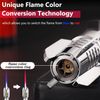Large Torch Lighter, Windproof Butane Lighters with Flame Adjustable, Refillable, Jet Flame, Flame Switch Lock, Cool Lighter for Men.(Gas Not Include) (Deep Blue)