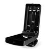 Karat Interfold Dispenser for Dispense Nap, Stand/Tabletop, Black - 1 unit