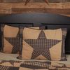 Teton Star Primitive Standard Sham Tan Patchwork Cotton Hand Quilted Rectangle Bedroom Decor