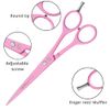 Pink Professional Barber Hairdressing Scissors THINNING Hair Cutting Shears Set+ CASE (Pink Scissors 6.5")