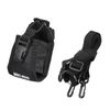 sourcing map Multi-Function Black MSC-20B Nylon Bag Pouch Case Two Way Radio Transceiver Walkie Talkie Pouch
