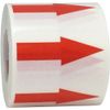 Removable Document Arrow Labels Red Transparent 1 x 2 Inch 500 Total Stickers