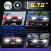 4Pcs 5-3/4" 5.75" LED Headlights Hi/Lo Beam For  Corvette Chevelle  US*