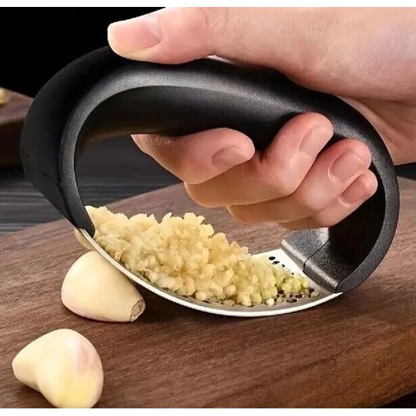 Garlic Press Easy Use Tool Dice Vegetables Ingredients