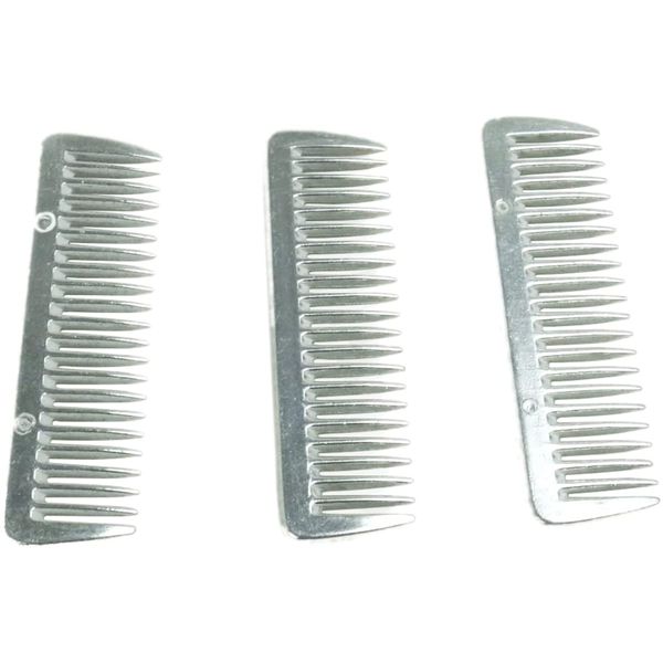 SXYH 3PCS Stainless Metal Pulling Combs Horse Mane Tail Mini Pocket Combs 4013 …