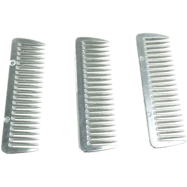 SXYH 3PCS Stainless Metal Pulling Combs Horse Mane Tail Mini Pocket Combs 4013 …