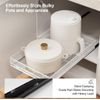 1PC Extra Large No Drill Pull Out Cabinet Organizer with Adhesive , 14"D X 21"L