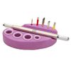 Pinkiou Tattoo Pen Eyebrow Tattoo Machine Holder Silicone Tattoo Pigment Ink Cotton Swabs Cup Holders Permanent Makeup Tattoo Supplies (Pink)