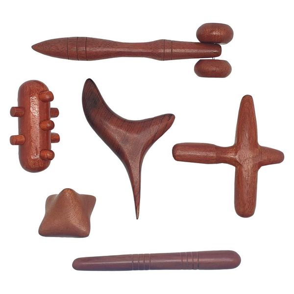 Vie Naturals -Thai Massage Tool Set, 6 Items. Traditional Reflexology