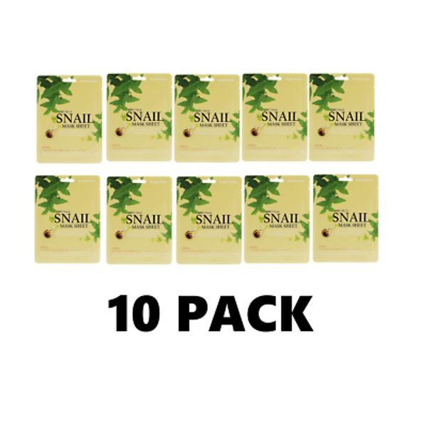 Baroness SNAIL Mask Sheet 10 Sheets - 10 PACK Elastic Moisturizing Hydrate Masks