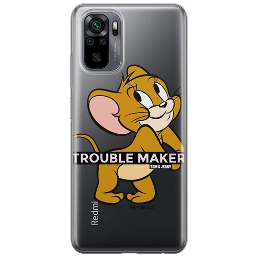 ERT GROUP mobile phone case for Xiaomi REDMI NOTE 10/ 10S original and officially Licensed Tom & Jerry pattern 012 optimally adapted to the shape of the mobile phone, partially transparent
