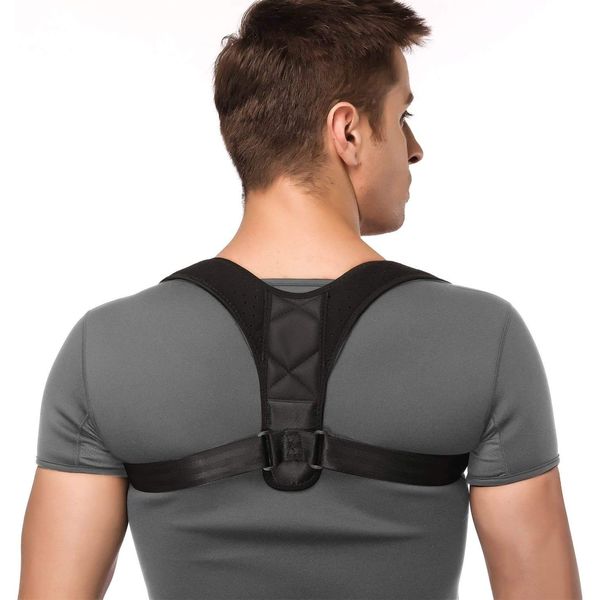 Nanet Posture Corrector Posture support Brace Adjustable Straight Strap for Men and Women (Size L 42-50in)