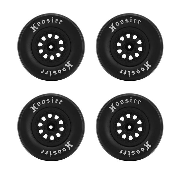 4Pcs Rubber RC Car Tires, 102mm / 4.0in Wheels & 12mm / 0.5in Hex Hub Wheel Rims 46mm / 1.8in Tire Thickness 1/10 RC Vehicle Wheels and Tires for 1/10 Remote Control Car RC Off-Road