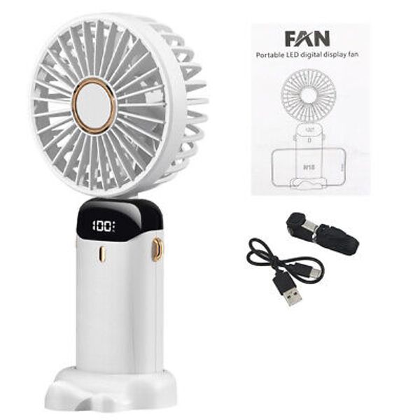 Mini Portable Fan Rechargeable Small Handy Folding Fan USB Desk Fan Air Cooling